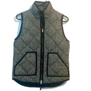 J. Crew herringbone print vest
